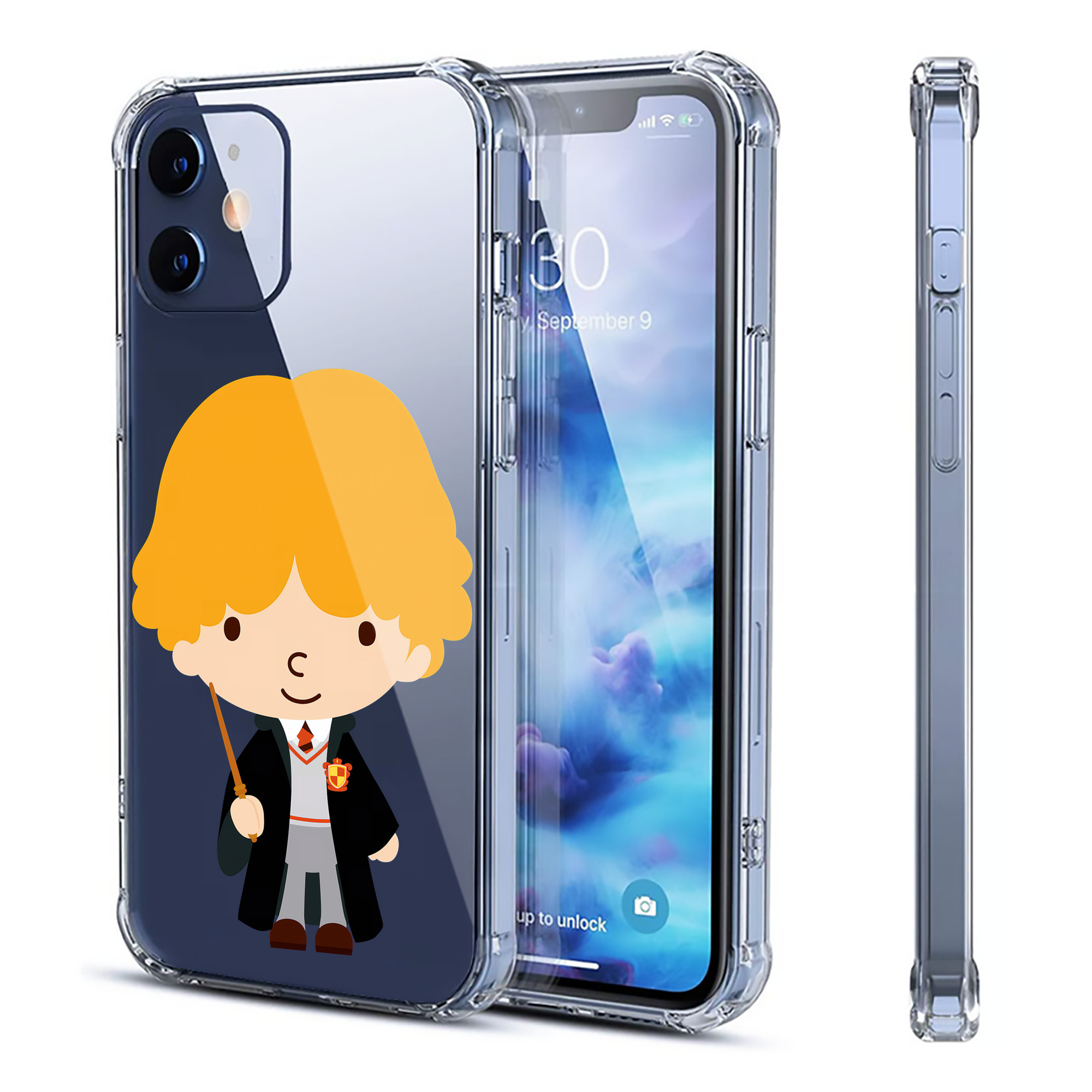 （画像用） Harry Potter ハリー・ポッターシリーズ 【iPhone 12シリーズ対応】透明スマホケース（クリアソフトケース）